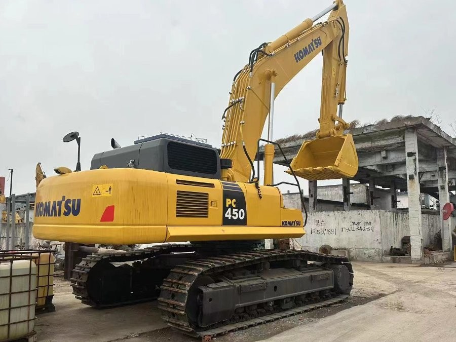 ญี่ปุ่น ขายเครื่องขุด Komatsu มือสอง PC450-8 เครื่องจักร Jindongyu