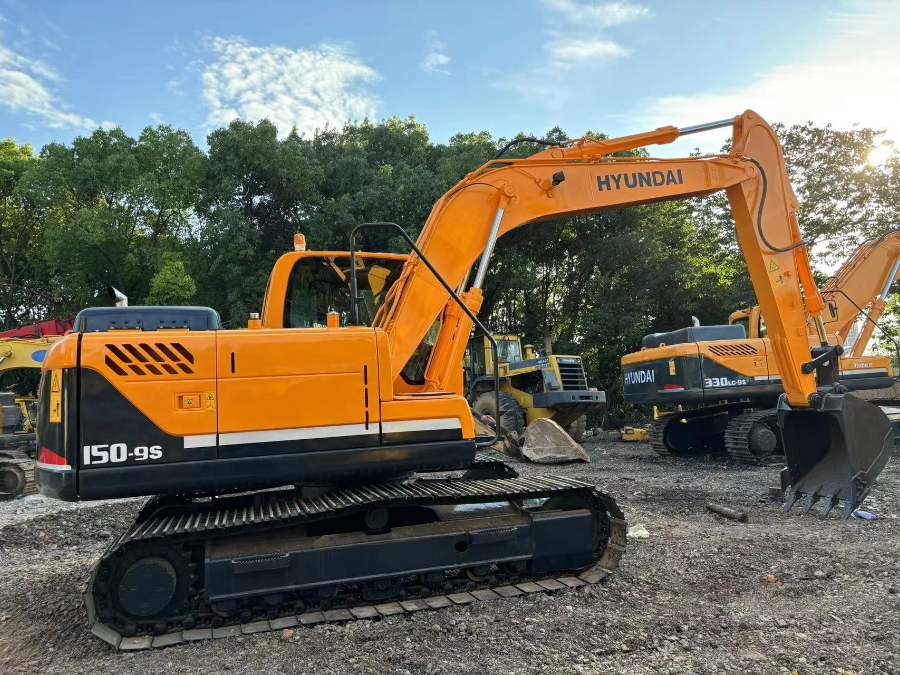 เกาหลี ขายเครื่องขุด Hyundai มือสอง R150-9s R220LC-9s เครื่องจักร Jindongyu